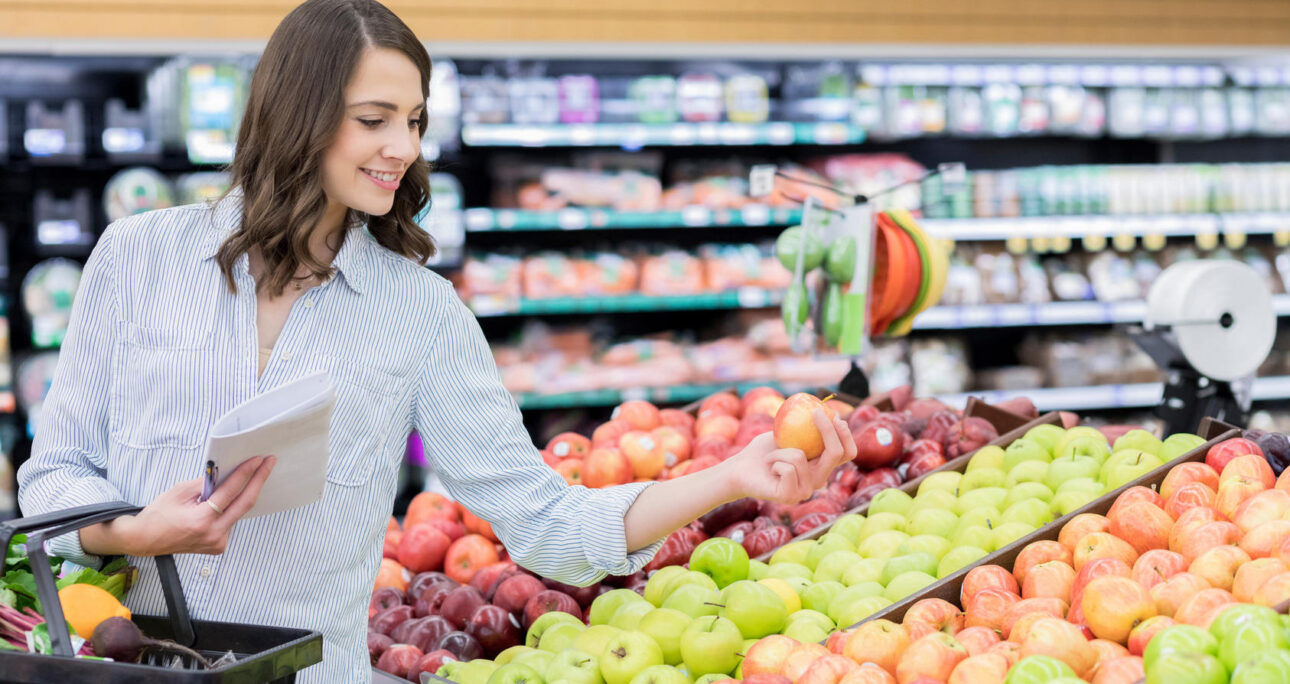 Der unsichtbare Freund beim Einkaufen